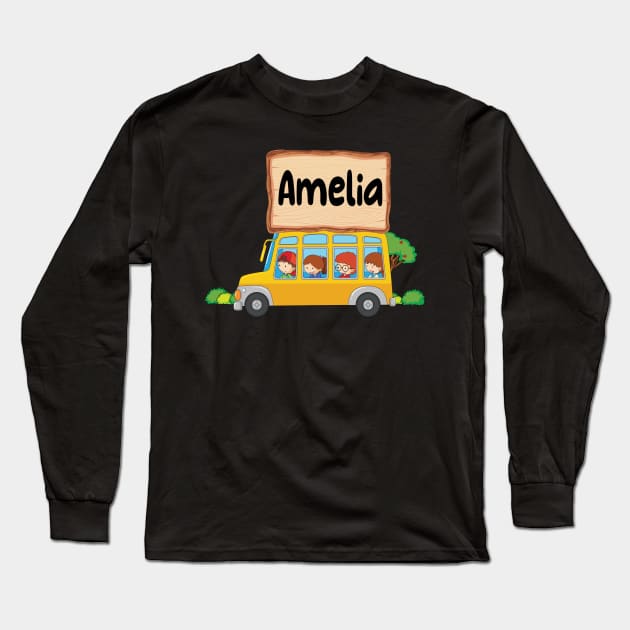 Amelia Long Sleeve T-Shirt by Rahelrana